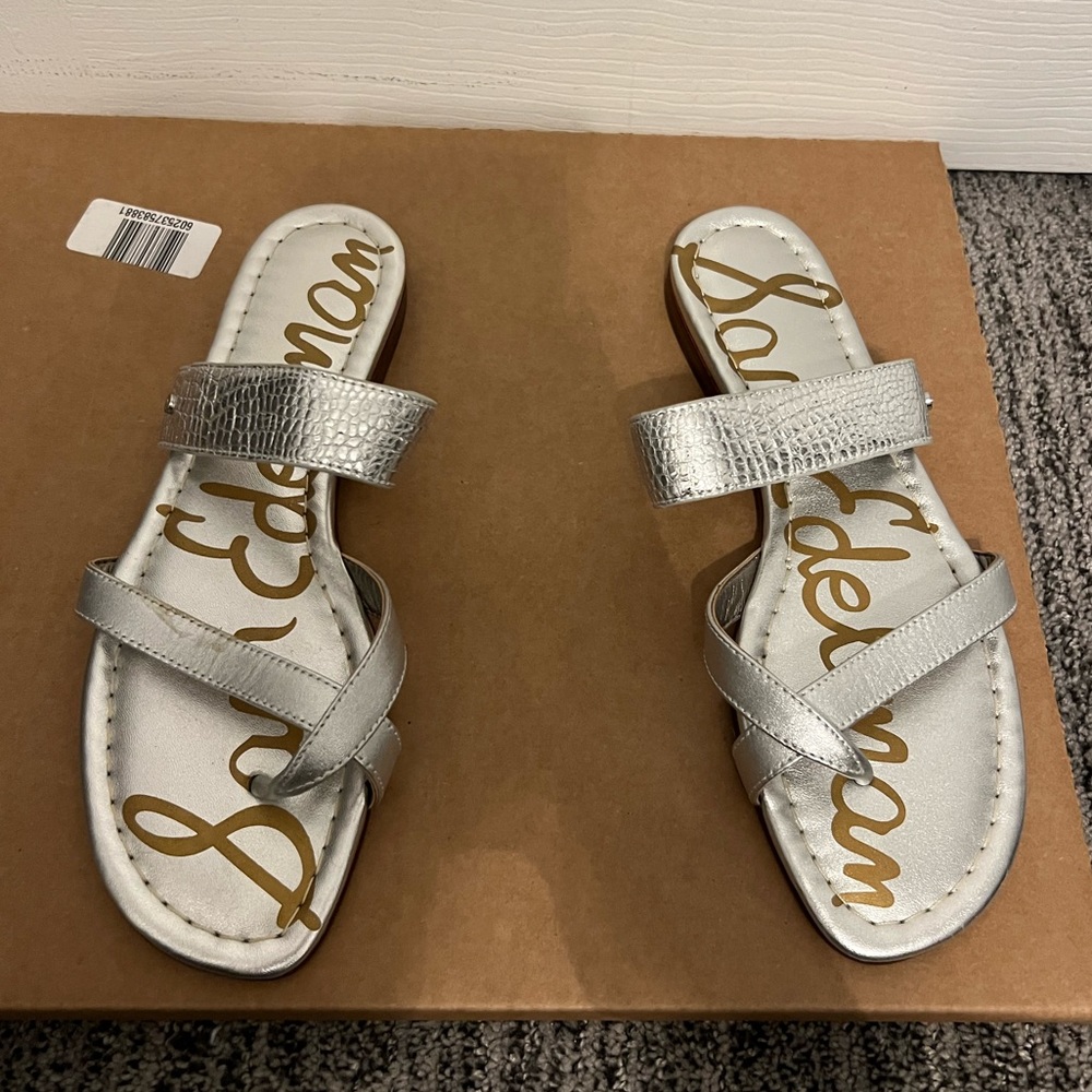 NWT SILVER SAM EDELMAN SANDALS